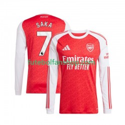 Camisola Principal Arsenal Bukayo Saka 7 Época 2025/2026 Manga Comprida ,Homem
