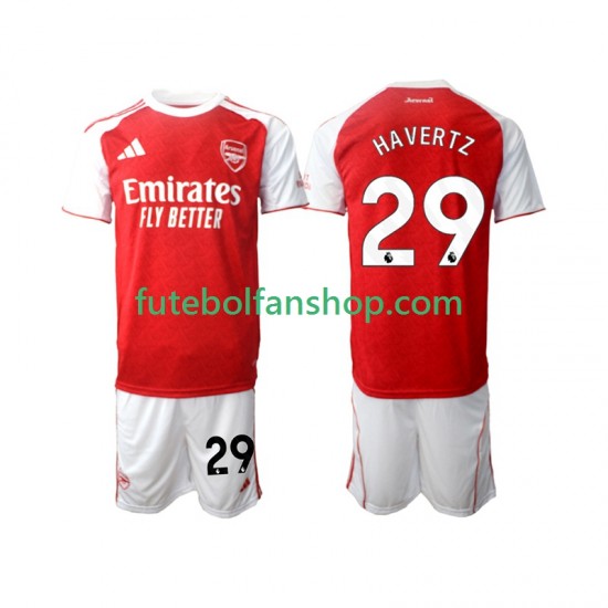 Camisola Principal Arsenal Kai Havertz 29 Época 2025/2026 Manga Curta ,Criança