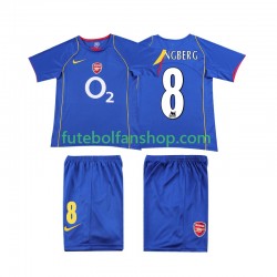Camisola Alternativo Arsenal LJUNGBERG 8 Retro 2004 2005 Manga Curta ,Criança