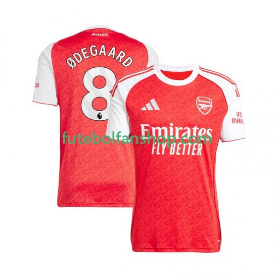 Camisola Principal Arsenal Martin Odegaard 8 Época 2025/2026 Manga Curta ,Homem