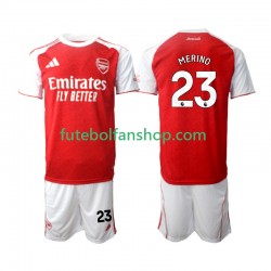 Camisola Principal Arsenal Merino 23 Época 2025/2026 Manga Curta ,Criança