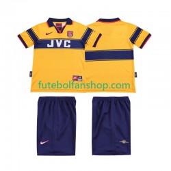 Camisola Alternativo Arsenal Retro 1997 1999 Manga Curta ,Criança