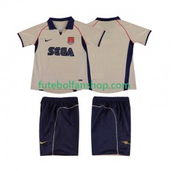 Camisola Alternativo Arsenal Retro 2001 2002 Manga Curta ,Criança