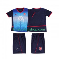 Camisola Alternativo Arsenal Retro 2002 2004 Manga Curta ,Criança