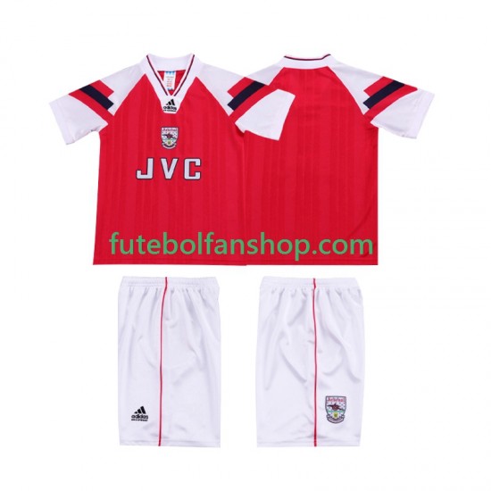 Camisola Principal Arsenal Retro 1992 1994 Manga Curta ,Criança