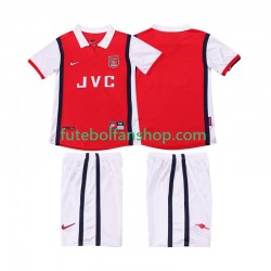Camisola Principal Arsenal Retro 1998 1999 Manga Curta ,Criança