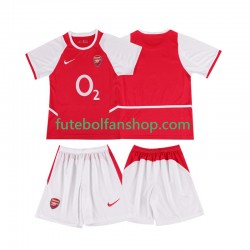 Camisola Principal Arsenal Retro 2002 2003 Manga Curta ,Criança