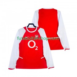 Camisola Principal Arsenal Retro 2002 2003 Manga Comprida ,Homem