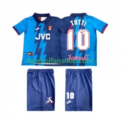 Camisola Alternativo Arsenal TOTTI 10 Retro 1995 1996 Manga Curta ,Criança