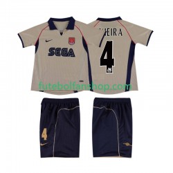 Camisola Alternativo Arsenal VIEIRA 4 Retro 2001 2002 Manga Curta ,Criança