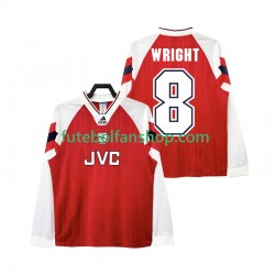 Camisola Principal Arsenal WRIGHT 8 Retro 192 1994 Manga Comprida ,Homem