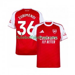 Camisola Principal Arsenal Zubimendi 36 Época 2025/2026 Manga Curta ,Homem
