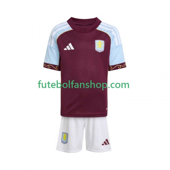 Camisola Principal Aston Villa Época 2025/2026 Manga Curta ,Criança Camisola Principal Aston Villa Época 2025/2026 Manga Curta ,Criança