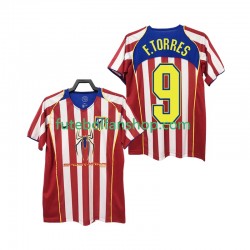 Camisola Principal Atlético Madrid F TORRES 9 Retro 2004 2005 Manga Curta ,Homem