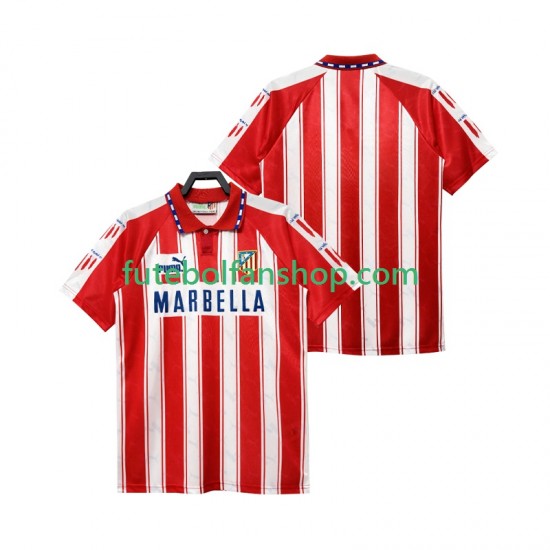 Camisola Principal Atlético Madrid Retro 1994 1995 Manga Curta ,Homem Camisola Principal Atlético Madrid Retro 1994 1995 Manga Curta ,Homem