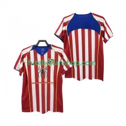Camisola Principal Atlético Madrid Retro 2004 2005 Manga Curta ,Homem