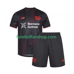 Camisola Principal Bayer 04 Leverkusen Época 2025/2026 Manga Curta ,Criança