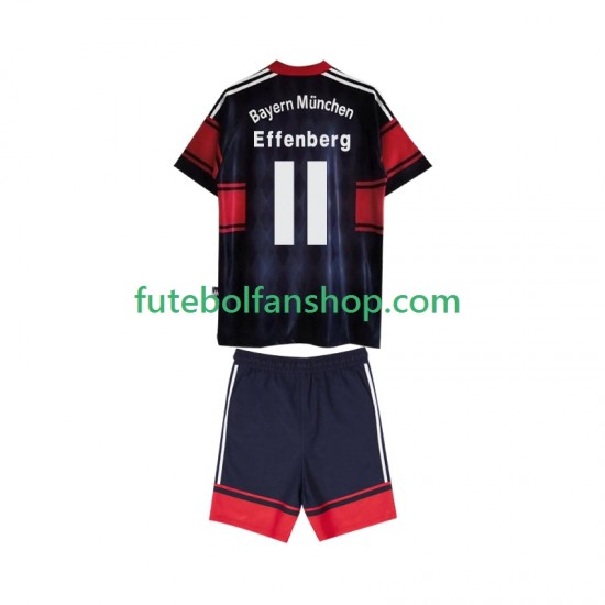 Camisola Principal Bayern de Munique Effenberg 11 Retro 1997 1999 Manga Curta ,Criança