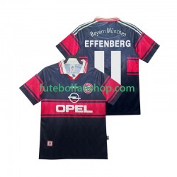 Camisola Principal Bayern de Munique Effenberg 11 Retro 1997 1999 Manga Curta ,Homem