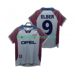 Camisola Alternativa (2ª) Bayern de Munique Elber 9 Retro 1997 1999 Manga Curta ,Homem