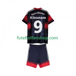 Camisola Principal Bayern de Munique Klinsmann 9 Retro 1997 1999 Manga Curta ,Criança