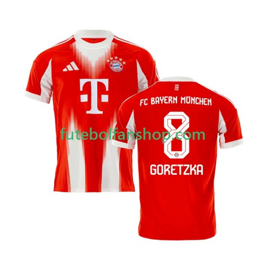 Camisola Principal Bayern de Munique Leon Goretzka 8 Época 2025/2026 Manga Curta ,Homem