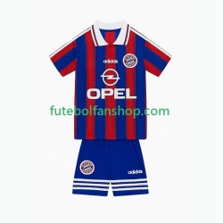 Camisola Principal Bayern de Munique Retro 1995 1997 Manga Curta ,Criança