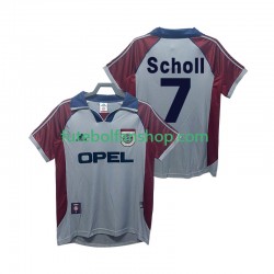 Camisola Alternativa (2ª) Bayern de Munique Scholl 7 Retro 1998 1999 Manga Curta ,Homem