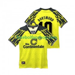 Camisola Principal Borussia Dortmund Moller 10 Retro 1994 1995 Manga Curta ,Homem