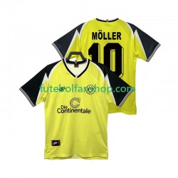Camisola Principal Borussia Dortmund Moller 10 Retro 1995 1996 Manga Curta ,Homem