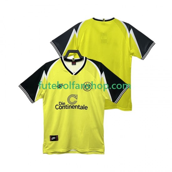 Camisola Principal Borussia Dortmund Retro 1995 1996 Manga Curta ,Homem