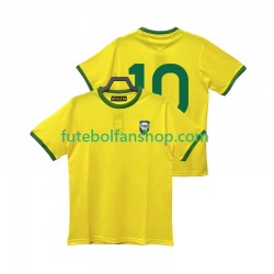 Camisola Principal Seleção Brasileira 10 Retro 1970 Manga Curta ,Homem
