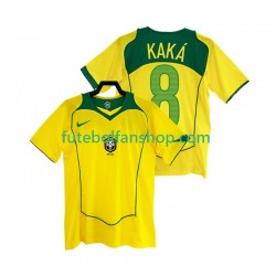 Camisola Principal Seleção Brasileira KAKA 8 Retro 2004 Manga Curta ,Homem