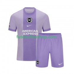 Camisola Alternativo Brighton Hove Albion Época 2025/2026 Manga Curta ,Criança