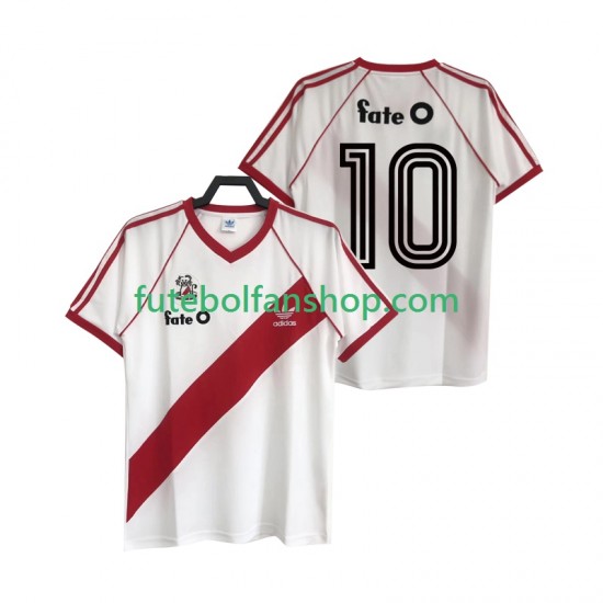 Camisola Principal CA River Plate 10 Retro 1986 Manga Curta ,Homem Camisola Principal CA River Plate 10 Retro 1986 Manga Curta ,Homem