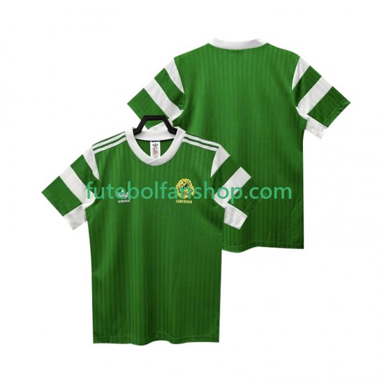 Camisola Principal Seleção Camaronesa Retro 1990 Manga Curta ,Homem Camisola Principal Seleção Camaronesa Retro 1990 Manga Curta ,Homem