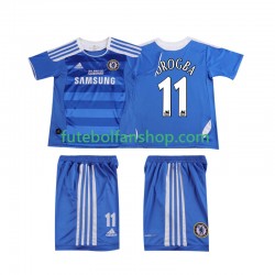 Camisola Principal Chelsea DROGBA 11 Retro 2011 2012 Manga Curta ,Criança