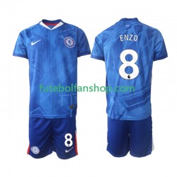 Camisola Principal Chelsea Enzo Fernandez 8 Época 2025/2026 Manga Curta ,Criança