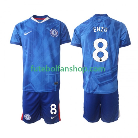 Camisola Principal Chelsea Enzo Fernandez 8 Época 2025/2026 Manga Curta ,Criança