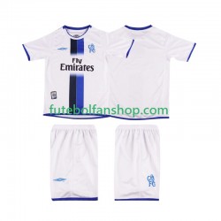 Camisola Alternativo Chelsea Retro 2003 2004 Manga Curta ,Criança