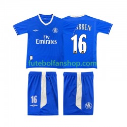 Camisola Principal Chelsea Robben 16 Retro 2003 2005 Manga Curta ,Criança