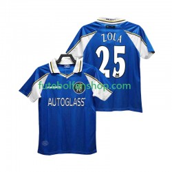 Camisola Principal Chelsea ZOLA 25 Retro 1997 1999 Manga Curta ,Homem