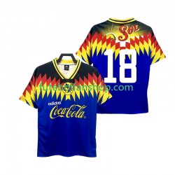 Camisola Alternativo Club América 18 Retro 1995 Manga Curta ,Homem