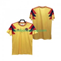 Camisola Principal Seleção Colombiana Retro 1990 Manga Curta ,Homem