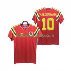 Camisola Alternativo Seleção Colombiana VALDERRAMA 10 Retro 1990 Manga Curta ,Homem