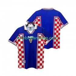 Camisola Alternativo Seleção Croata Retro 1998 Manga Curta ,Homem