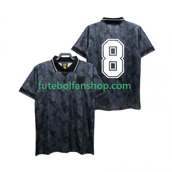Camisola Alternativo Seleção Inglesa 8 Retro 1990 Manga Curta ,Homem