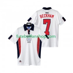 Camisola Principal Seleção Inglesa BECKHAM 7 Retro 1998 Manga Curta ,Homem