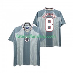 Camisola Alternativo Seleção Inglesa CASCOIGNE 8 Retro 1996 Manga Curta ,Homem