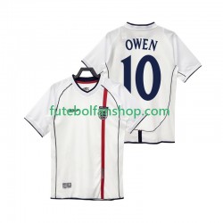 Camisola Principal Seleção Inglesa OWEN 10 Retro 2002 Manga Curta ,Homem